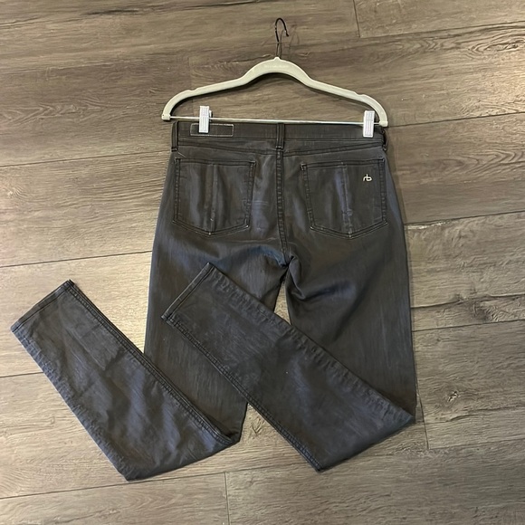 Rag & Bone Jean Legging Size 28 in Shoreditch (Dark Grey/Washed Black) - Picture 4 of 10